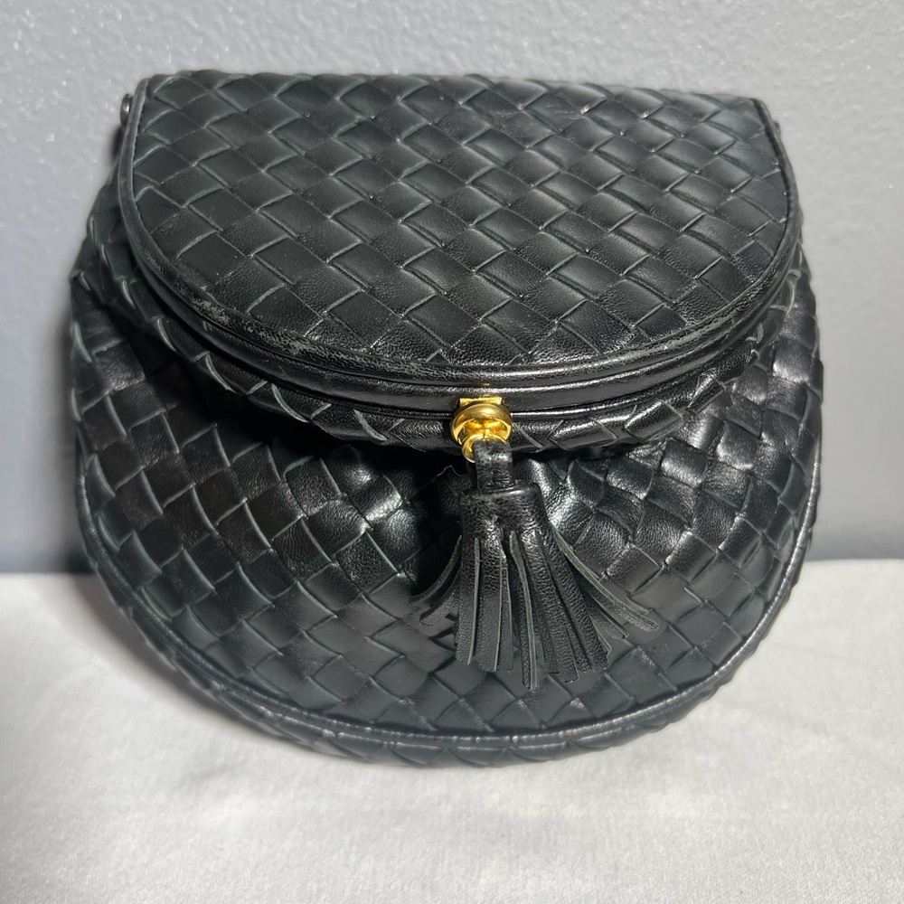 Vintage Bottega Veneta Black Crossbody